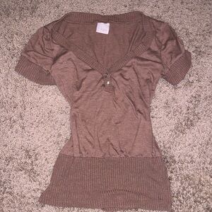 Daytrip Chocolate Knit Top🤎